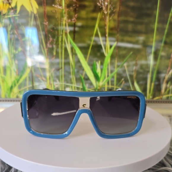 Carrera Blue Shield Sunglasses 62-14-135 Oversized w/ Case & Cloth New - Picture 4 of 10